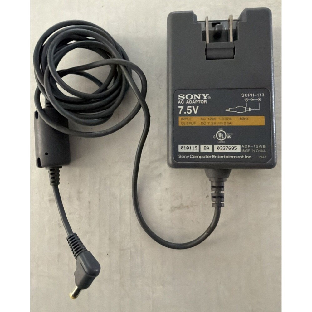 Sony PlayStation One 7.5V AC Power Adaptor Adapter OEM SCPH-113 Original PS1